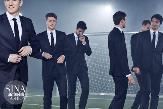德国队与Huge Boss合作拍摄时尚大片