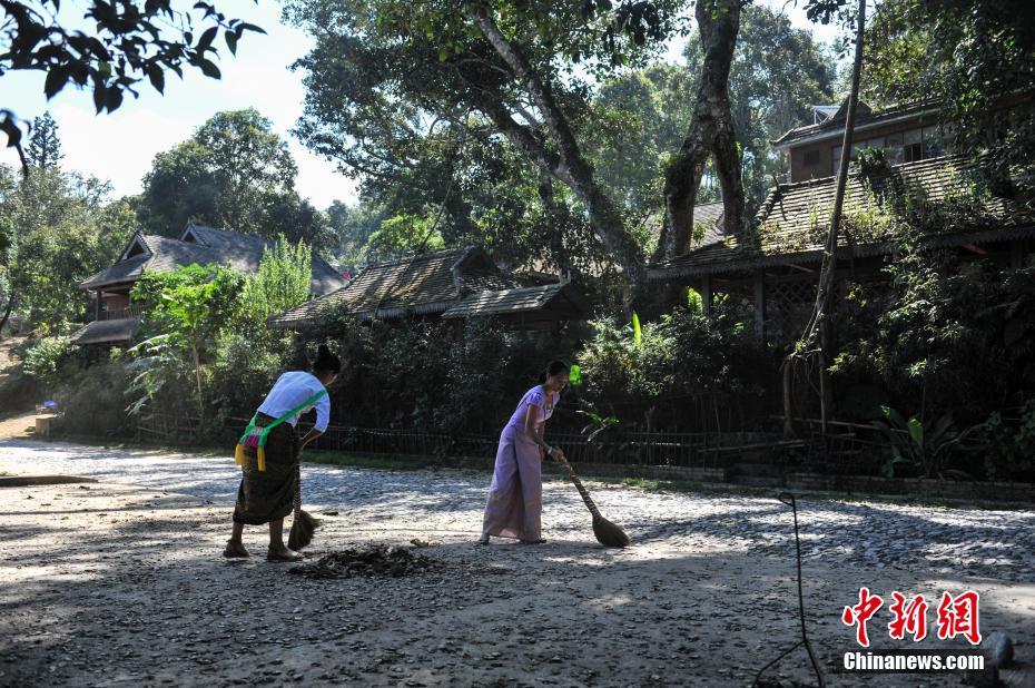 9月16日,云南澜沧景迈山上的少数民族村寨。云南澜沧景迈山,是普洱茶的主要产区之一,山上居住着拉祜族、布朗族、傣族等多个少数民族,这些少数民族世代制茶,景迈山得天独厚的自然环境和茶人们精湛的手艺使这里的普洱茶远近闻名。据景迈山翁基村布朗族村民介绍,他们的家庭年收入达到40万元左右,这在当地属于中等收入水平。据公开资料显示,景迈山的少数民族种茶有近2000年的历史。是普洱茶的原生地之一。 中新社记者 任东 摄