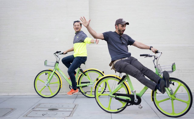 这两位中国人将中国共享单车模式“骑进”美国