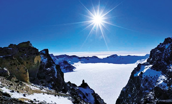 长白山冬景。颜国良摄