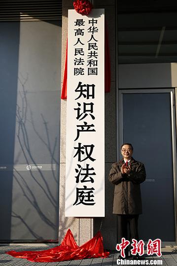 1月1日，中国最高人民法院知识产权法庭在北京揭牌成立。a target='_blank' href='http://www.chinanews.com/'中新社/a记者 李慧思 摄