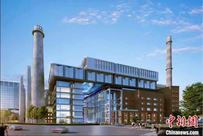 园区1号楼融独特工业遗风，前瞻化设计，以及多场景空间功能于一体，未来将成为网红打卡新地标。首钢基金供图