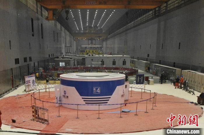 白鹤滩水电站右岸厂房14号机组。陈刚 摄 白鹤滩水电站右岸厂房14号机组。陈刚 摄