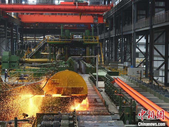 马钢重型H型钢产线。马钢供图 马钢重型H型钢产线。马钢供图