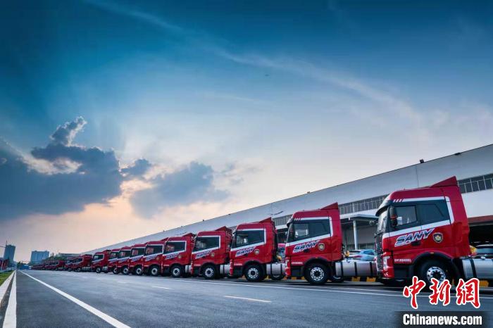 三一重工生产的工程机械产品。三一供图