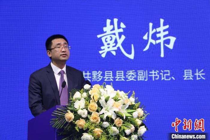 中共黟县县委副书记、县长戴炜分享该县民宿产业发展经验 刘浩 摄